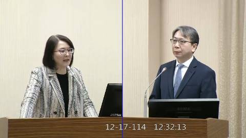 2025-12-17 09:00 第11屆 第4會期 主辦單位：外交及國防委員會 王鴻薇委員質詢封面