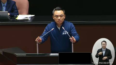 2025-12-19 09:00 第11屆 第4會期 主辦單位：院會 洪孟楷委員質詢封面