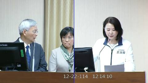 2025-12-22 09:00 第11屆 第4會期 主辦單位：內政委員會 王鴻薇委員質詢封面
