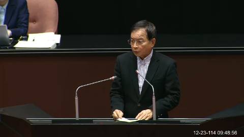 2025-12-23 09:00 第11屆 第4會期 主辦單位：院會 賴士葆委員質詢封面