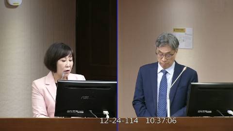 2025-12-24 09:00 第11屆 第4會期 主辦單位：社會福利及衛生環境委員會 呂玉玲委員質詢封面
