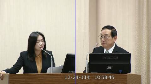 2025-12-24 09:00 第11屆 第4會期 主辦單位：外交及國防委員會 馬文君委員質詢封面