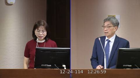 2025-12-24 09:00 第11屆 第4會期 主辦單位：社會福利及衛生環境委員會 林淑芬委員質詢封面