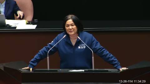 2025-12-26 09:00 第11屆 第4會期 主辦單位：院會 陳玉珍委員質詢封面