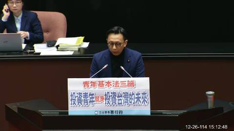 2025-12-26 09:00 第11屆 第4會期 主辦單位：院會 葛如鈞委員質詢封面