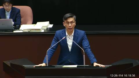 2025-12-26 09:00 第11屆 第4會期 主辦單位：院會 鍾佳濱委員質詢封面