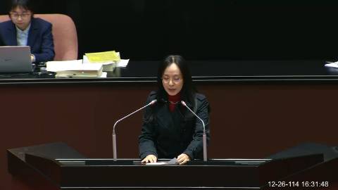 2025-12-26 09:00 第11屆 第4會期 主辦單位：院會 陳瑩委員質詢封面