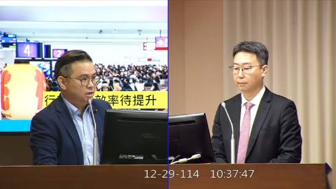 2025-12-29 09:00 第11屆 第4會期 主辦單位：交通委員會 黃健豪委員質詢封面