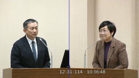 2025-12-31 09:00 第11屆 第4會期 主辦單位：外交及國防委員會 王定宇委員質詢封面