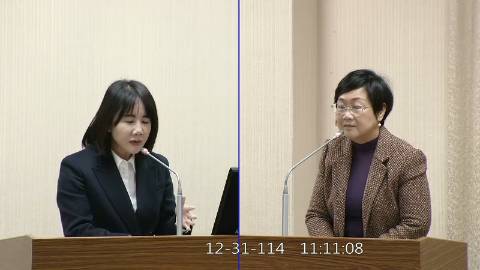 2025-12-31 09:00 第11屆 第4會期 主辦單位：外交及國防委員會 謝衣鳯委員質詢封面