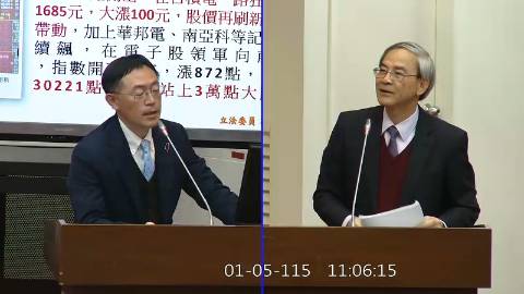 2026-01-05 09:00 第11屆 第4會期 主辦單位:財政委員會 李坤城委員質詢封面