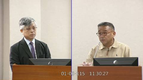 2026-01-05 09:00 第11屆 第4會期 主辦單位：司法及法制委員會 盧縣一委員質詢封面