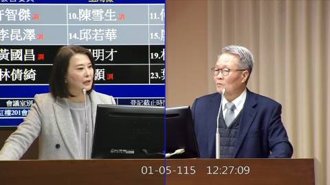 2026-01-05 09:00 第11屆 第4會期 主辦單位：交通委員會 王鴻薇委員質詢封面