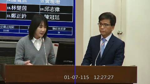 2026-01-07 09:00 第11屆 第4會期 主辦單位：財政委員會 謝衣鳯委員質詢封面