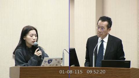 2026-01-08 09:00 第11屆 第4會期 主辦單位：外交及國防委員會 徐巧芯委員質詢封面