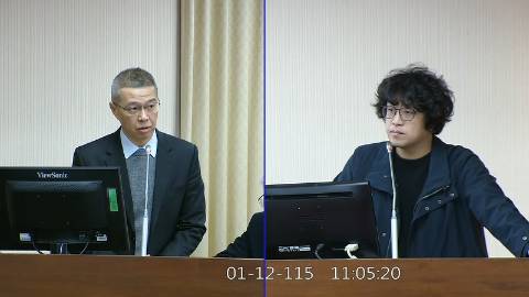 2026-01-12 09:00 第11屆 第4會期 主辦單位：內政委員會 沈伯洋委員質詢封面