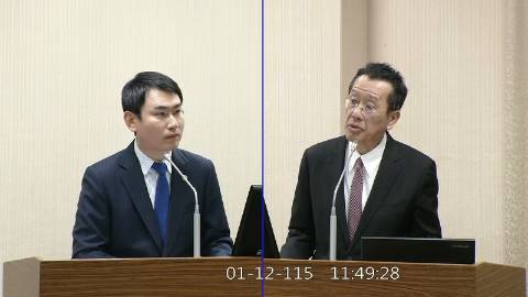 2026-01-12 09:00 第11屆 第4會期 主辦單位：外交及國防委員會 陳冠廷委員質詢封面
