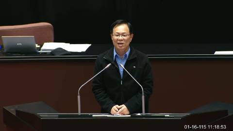 2026-01-16 09:00 第11屆 第4會期 主辦單位：院會 張啓楷委員質詢封面