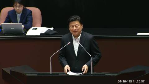 2026-01-16 09:00 第11屆 第4會期 主辦單位：院會 傅崐萁委員質詢封面