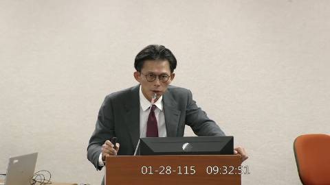 2026-01-28 09:00 第11屆 第4會期 主辦單位：司法及法制委員會 黃國昌委員質詢封面