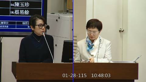 2026-01-28 09:00 第11屆 第4會期 主辦單位：財政委員會 黃珊珊委員質詢封面
