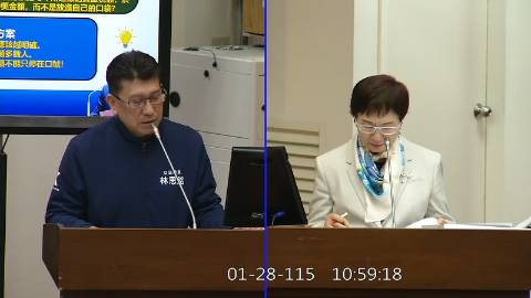 2026-01-28 09:00 第11屆 第4會期 主辦單位：財政委員會 林思銘委員質詢封面