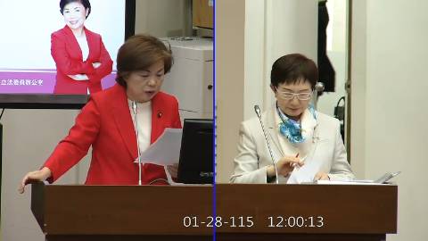 2026-01-28 09:00 第11屆 第4會期 主辦單位：財政委員會 楊瓊瓔委員質詢封面