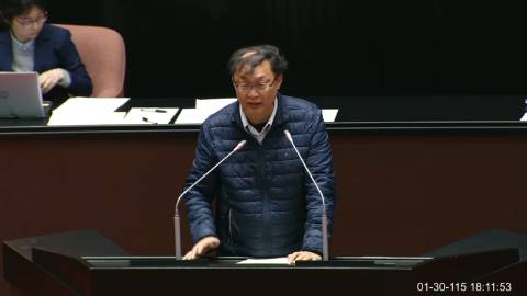 2026-01-30 09:00 第11屆 第4會期 主辦單位：院會 徐富癸委員質詢封面