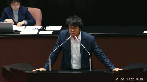 2026-01-30 09:00 第11屆 第4會期 主辦單位：院會 沈伯洋委員質詢封面