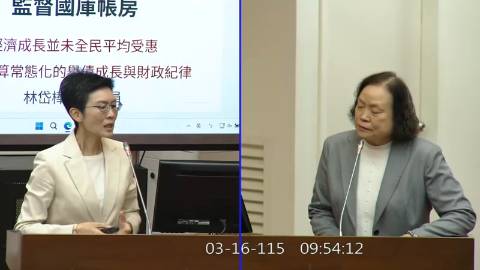 2026-03-16 09:00 第11屆 第5會期 主辦單位：財政委員會 林岱樺委員質詢封面