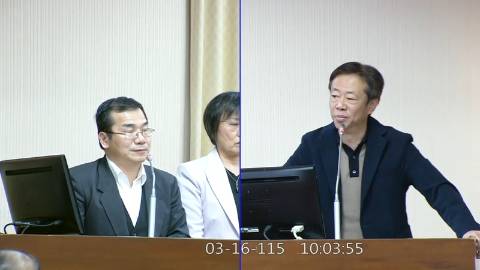 2026-03-16 09:00 第11屆 第5會期 主辦單位：內政委員會 張宏陸委員質詢封面