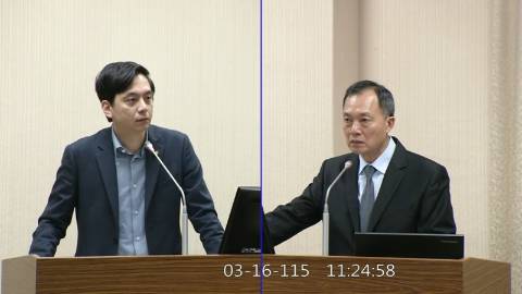 2026-03-16 09:00 第11屆 第5會期 主辦單位：外交及國防委員會 牛煦庭委員質詢封面