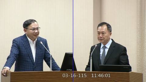 2026-03-16 09:00 第11屆 第5會期 主辦單位：外交及國防委員會 王義川委員質詢封面