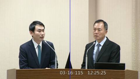 2026-03-16 09:00 第11屆 第5會期 主辦單位：外交及國防委員會 陳冠廷委員質詢封面