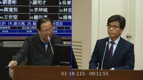 2026-03-18 09:00 第11屆 第5會期 主辦單位:財政委員會 林德福委員質詢封面