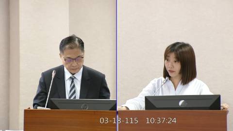 2026-03-18 09:00 第11屆 第5會期 主辦單位：司法及法制委員會 張雅琳委員質詢封面