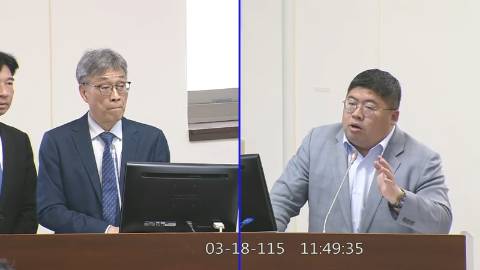 2026-03-18 09:00 第11屆 第5會期 主辦單位:經濟委員會 蔡易餘委員質詢封面