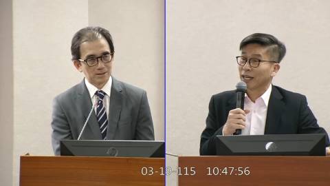 2026-03-19 09:00 第11屆 第5會期 主辦單位：司法及法制委員會 鍾佳濱委員質詢封面