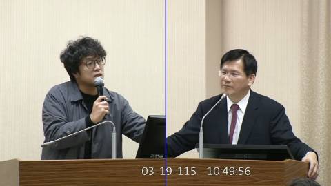 2026-03-19 09:00 第11屆 第5會期 主辦單位：外交及國防委員會 沈伯洋委員質詢封面