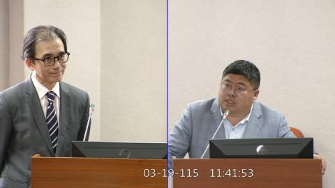 2026-03-19 09:00 第11屆 第5會期 主辦單位：司法及法制委員會 蔡易餘委員質詢封面
