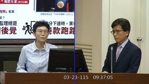 2026-03-23 09:00 第11屆 第5會期 主辦單位：財政委員會 林岱樺委員質詢封面