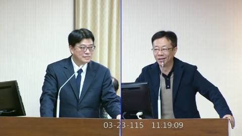 2026-03-23 09:00 第11屆 第5會期 主辦單位：內政委員會 張宏陸委員質詢封面