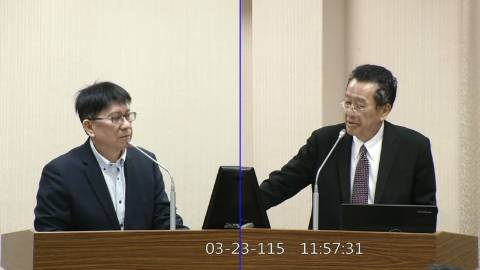 2026-03-23 09:00 第11屆 第5會期 主辦單位：外交及國防委員會 林思銘委員質詢封面