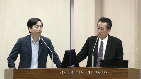 2026-03-23 09:00 第11屆 第5會期 主辦單位：外交及國防委員會 牛煦庭委員質詢封面