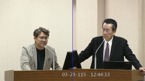 2026-03-23 09:00 第11屆 第5會期 主辦單位：外交及國防委員會 黃建賓委員質詢封面