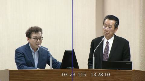 2026-03-23 09:00 第11屆 第5會期 主辦單位：外交及國防委員會 鄭正鈐委員質詢封面