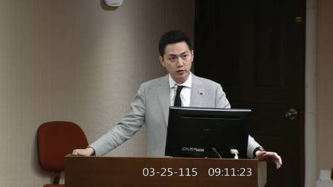 2026-03-25 09:00 第11屆 第5會期 主辦單位:社會福利及衛生環境委員會 廖偉翔委員質詢封面