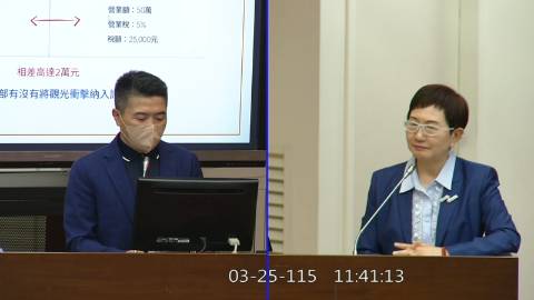 2026-03-25 09:00 第11屆 第5會期 主辦單位：財政委員會 顏寬恒委員質詢封面