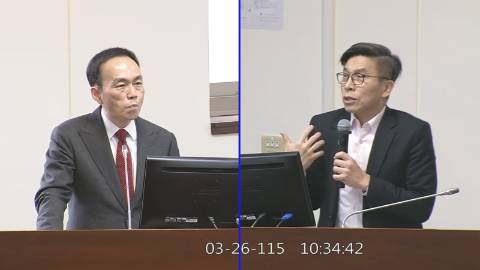 2026-03-26 09:00 第11屆 第5會期 主辦單位：經濟委員會 鍾佳濱委員質詢封面