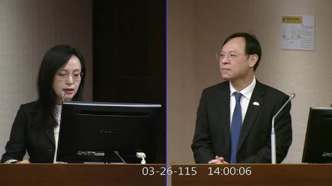 2026-03-26 09:00 第11屆 第5會期 主辦單位:社會福利及衛生環境委員會 陳瑩委員質詢封面